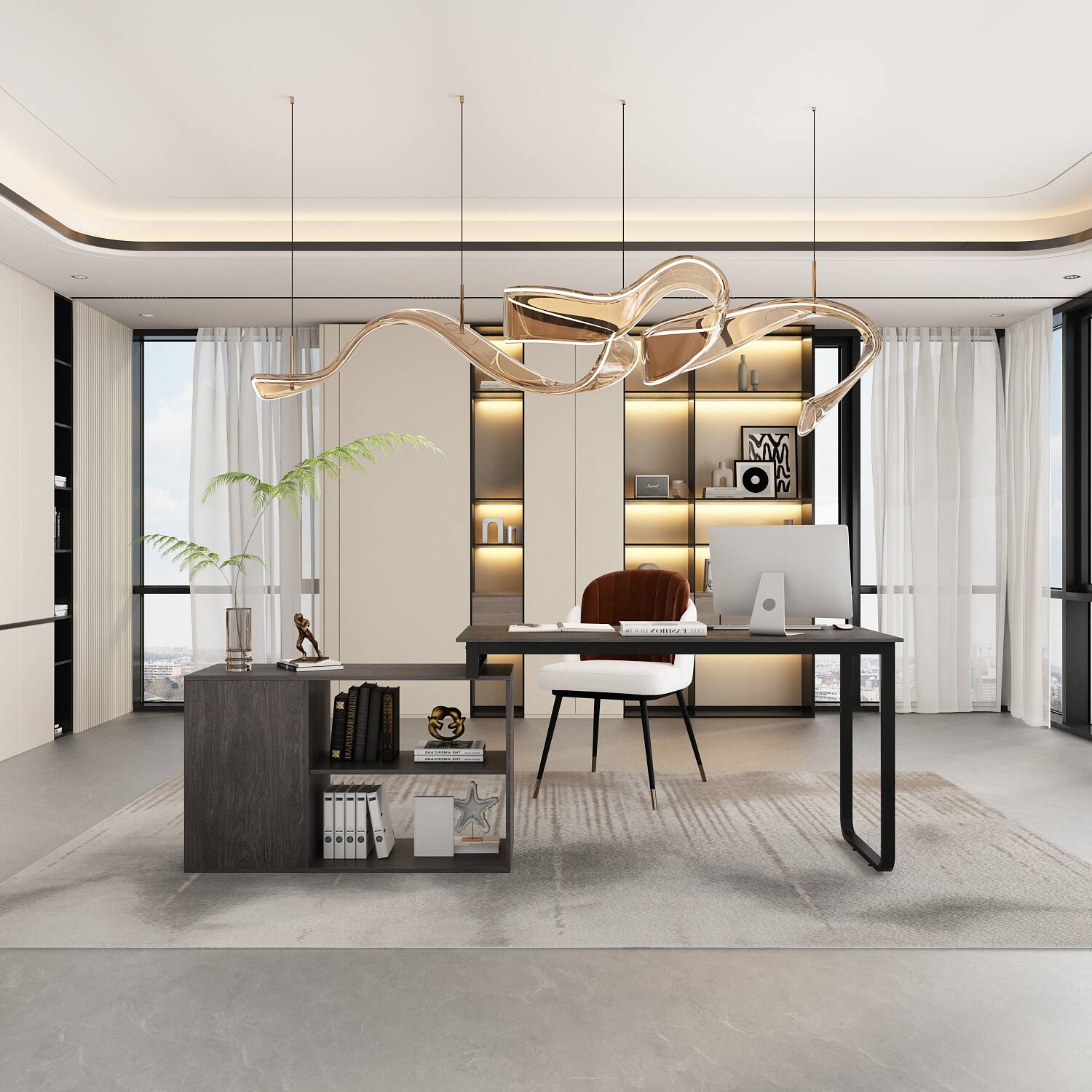 Alt View 8. Famapy - Famapy Multi - Color L - Shaped Desk: Corner - Friendly Design, Smooth Drawers & Versatile Use for Work/Gaming Setups - Dark Gray.