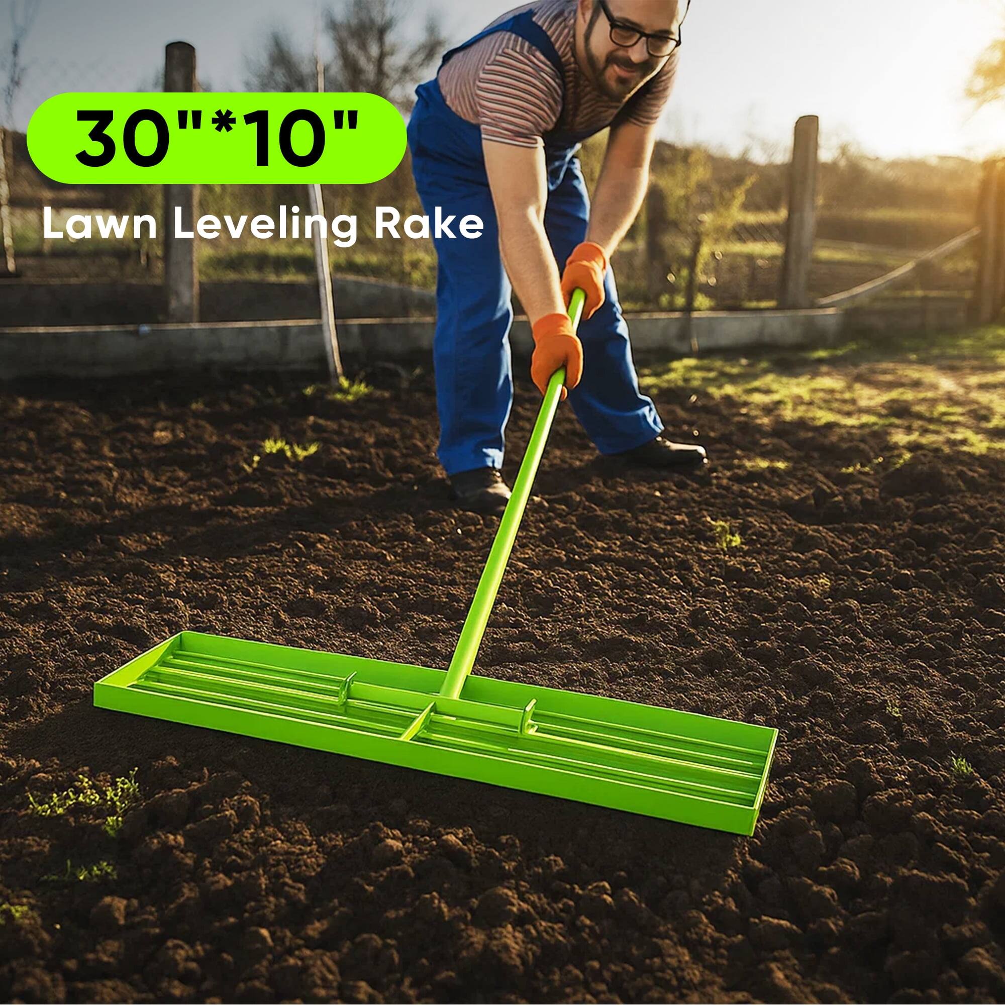 30" * 10" Lawn Leveling Rake