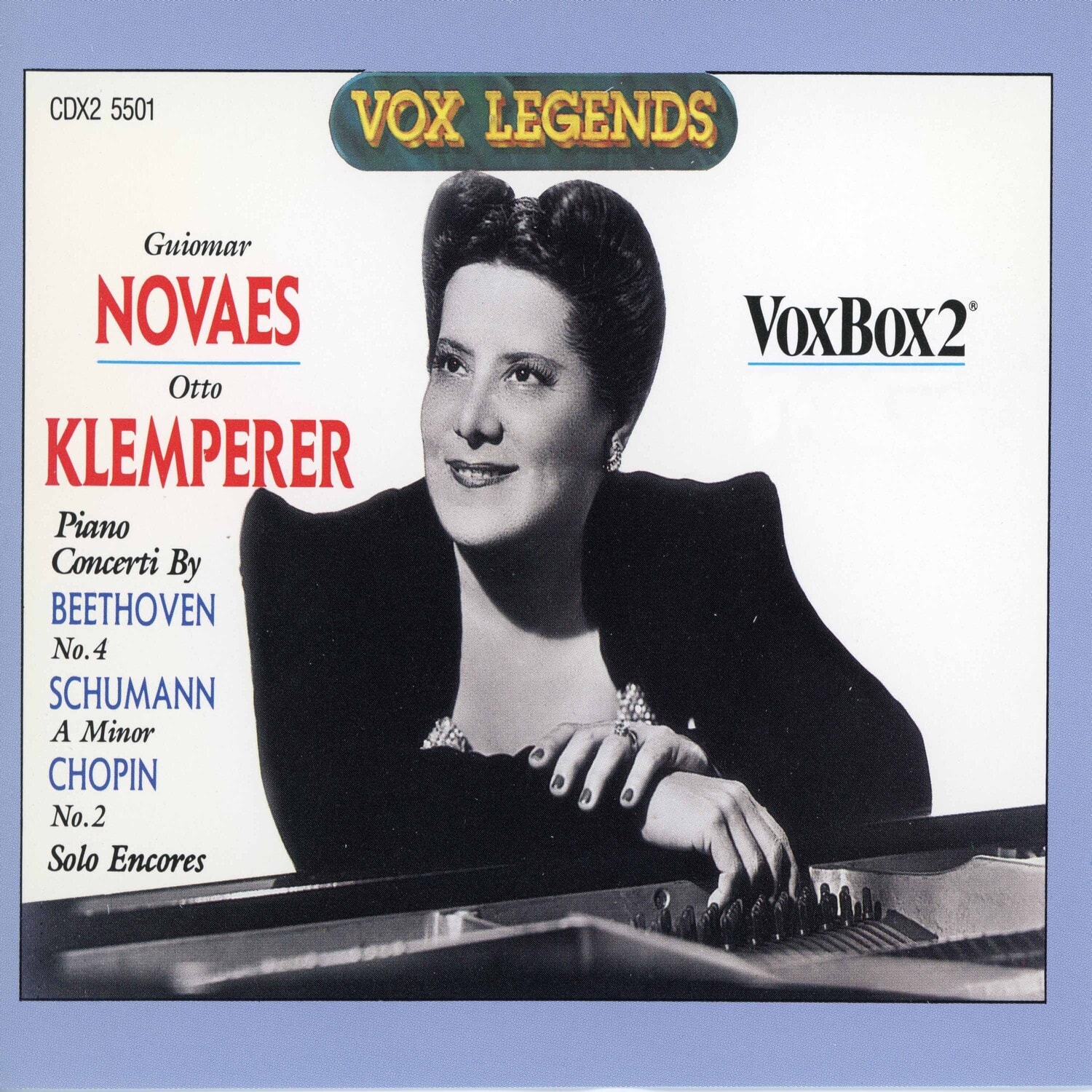 Beethoven / Novaes,Guiomar / Klemperer,Otto - Beethoven & Chopin & Schumann Piano Concerti  - COMPACT DISCS