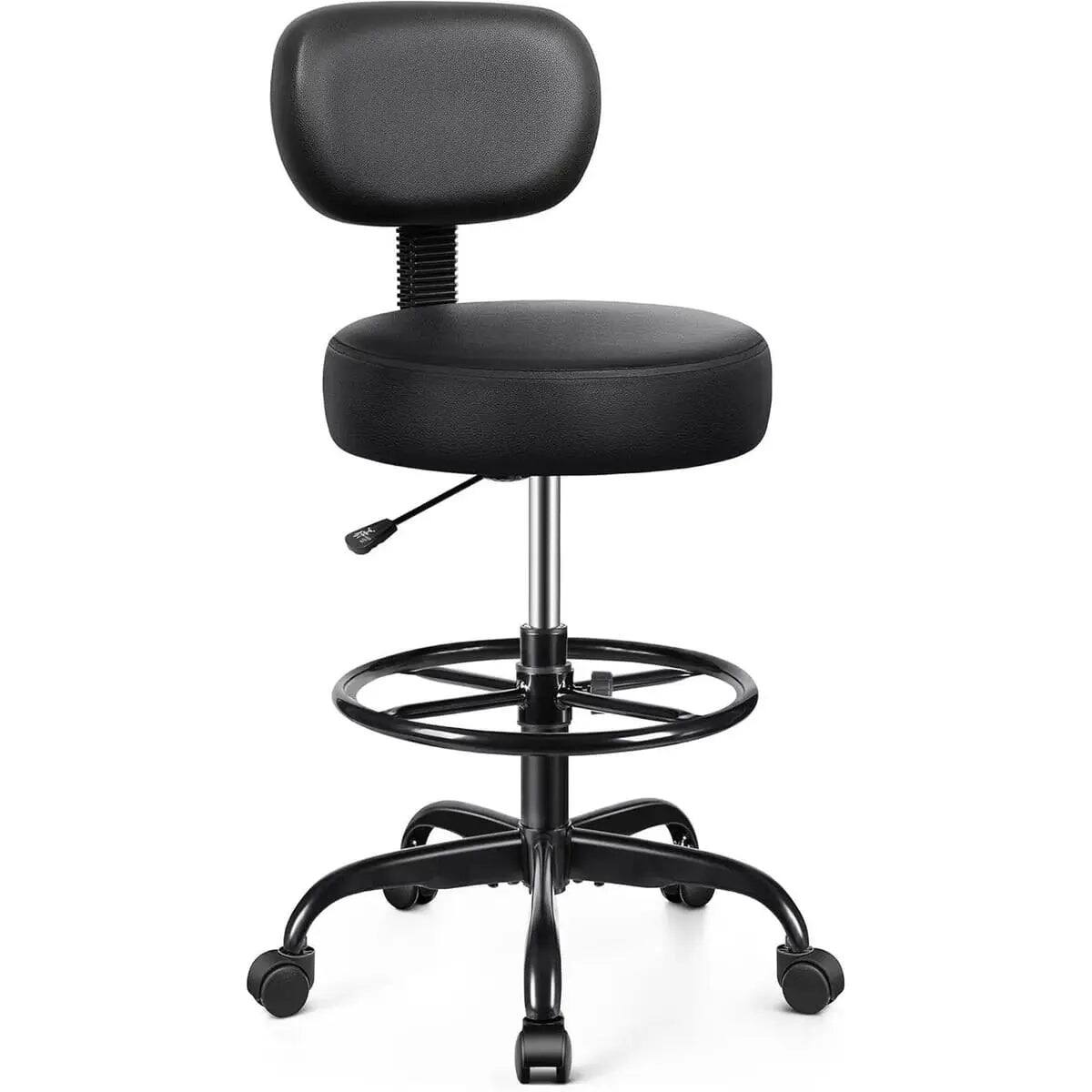 Brick Attic Ergonomic Adjustable PU Leather Swivel Drafting Chair with ...