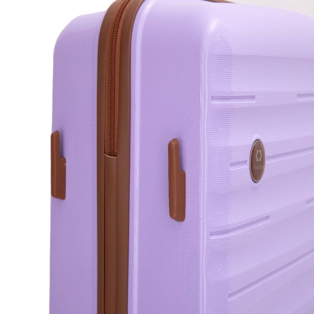 Alt View 2. Ropilly - Ropilly 5 piece hardshell luggage set Lavender with TSA Lock 20 24 28 Inch - Lavender.