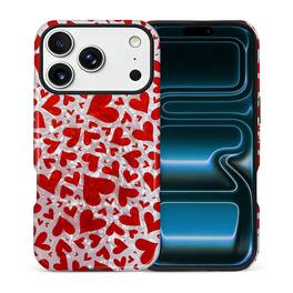 BUBM - Smartphone Case for iPhone - 2-Layer Durable Smartphone Protection Case - Crush Hearts - Crush Hearts for iPhone 17 Pro