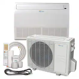 Senville - 18000 BTU Floor Mounted Mini Split Air Conditioner - Heat Pump - SENA/18HF/IF - White