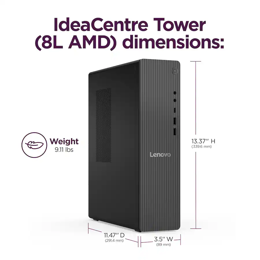 Lenovo IdeaCentre Tower 8 Desktop AMD Ryzen 7 250 16GB Memory 1TB SSD ...