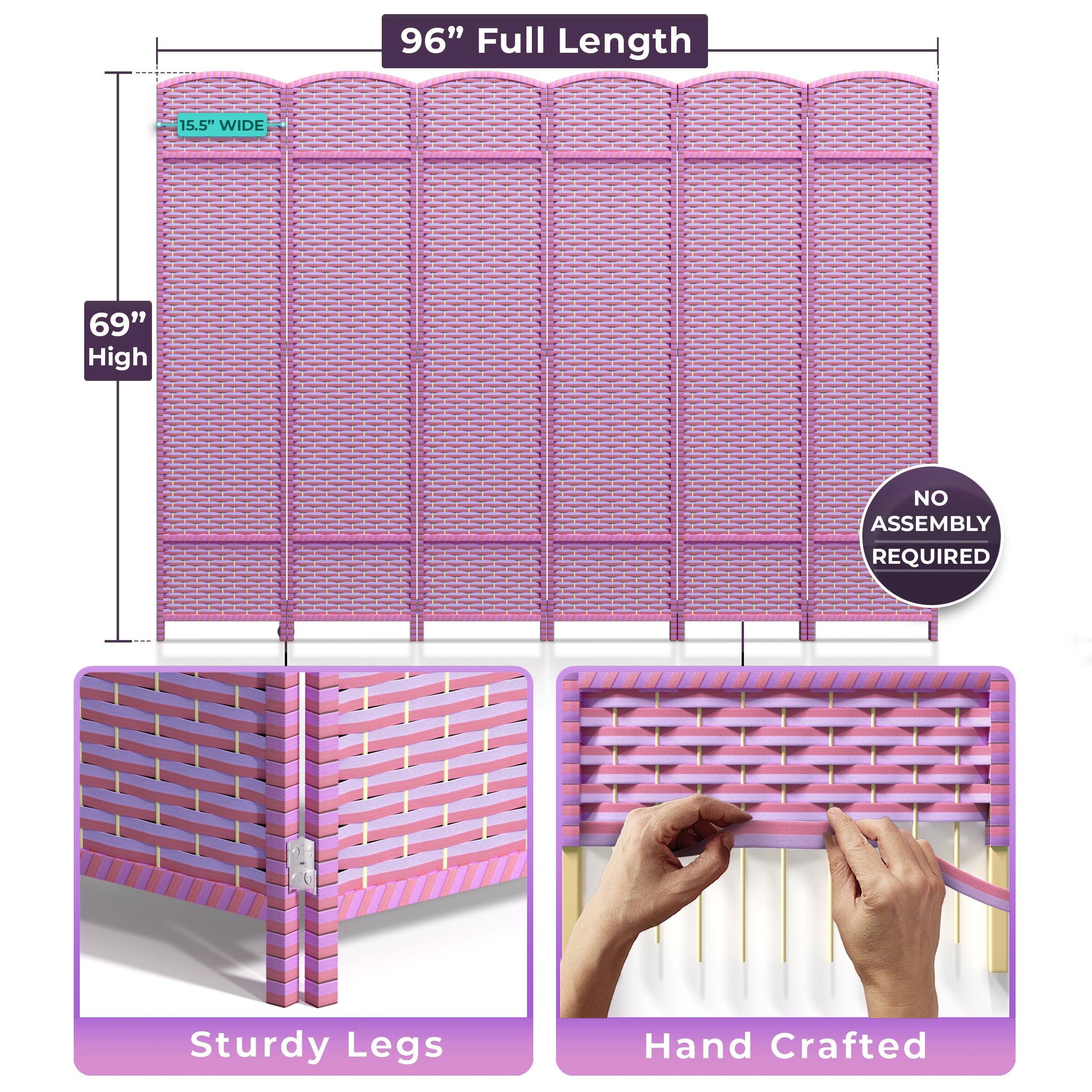 96" Full Length  
15.5" Wide  
69" High  
No Assembly Required  
Sturdy Legs  
Hand Crafted