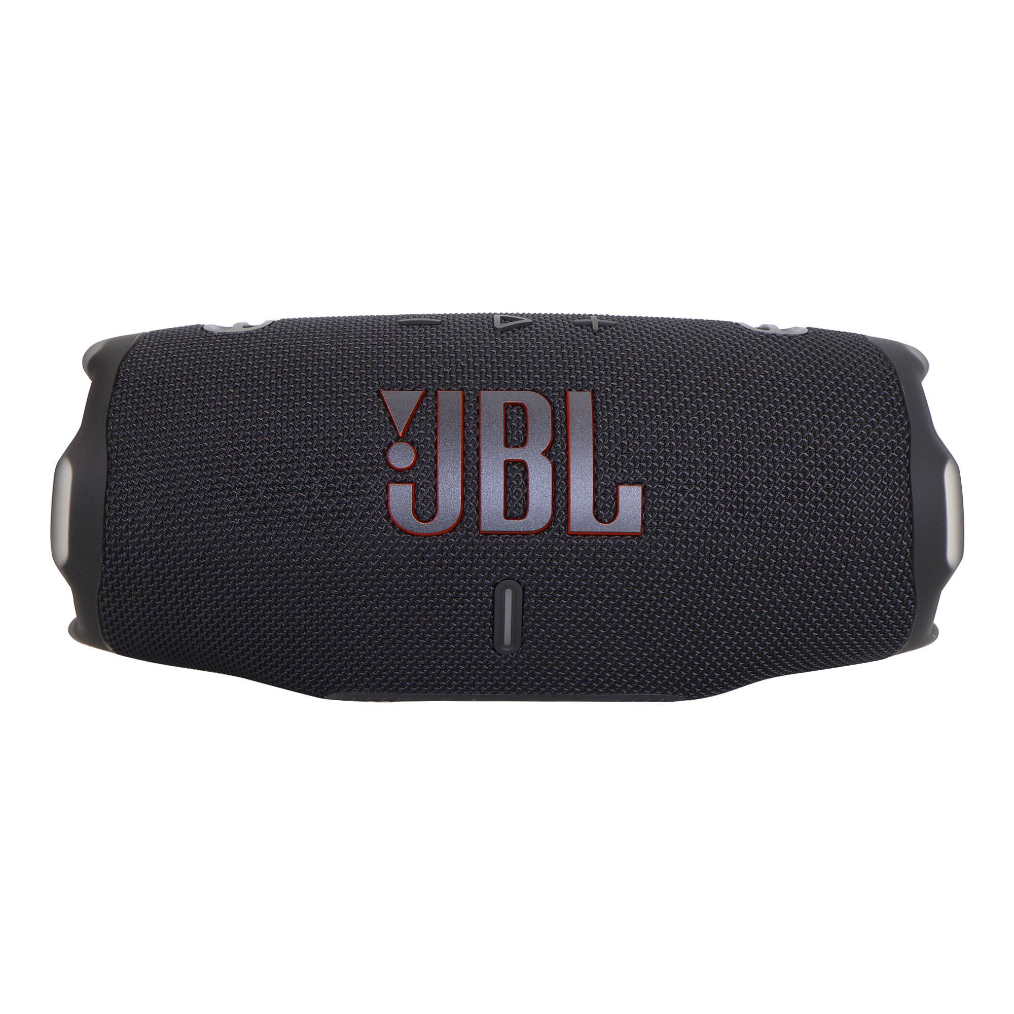 Alt View 1. JBL - 2x JBL Charge 6 Portable Waterproof Bluetooth Speaker (Black) - Black.