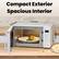 Compact Exterior Spacious Interior
13.1 inches
17.74 inches
9.43 inches