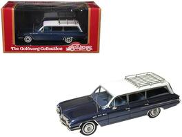 Goldvarg Collection - 1962 Buick Invicta Station Wagon Cadet Top Blue Interior Limited Edition 1/43 - Blue Metallic White