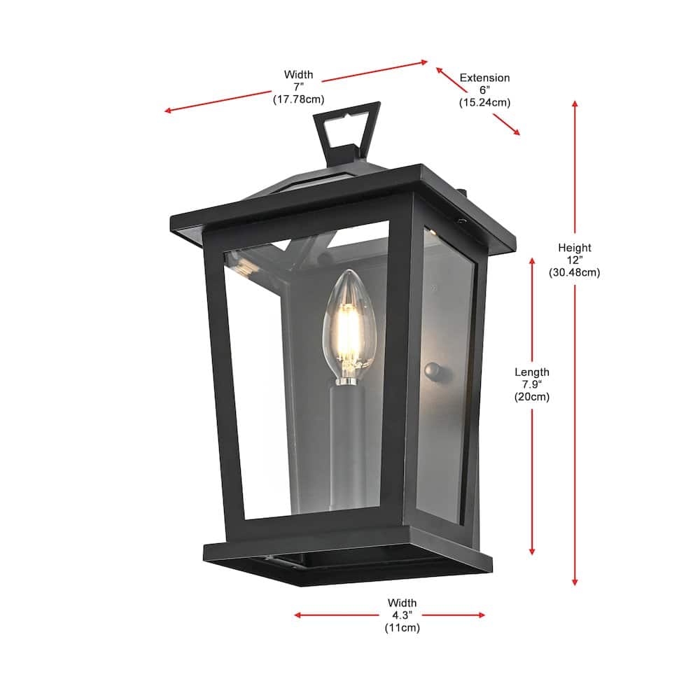 Elegant Lighting - Richmond 7 inch Outdoor Pendant - Black price history on PriceWatchPro