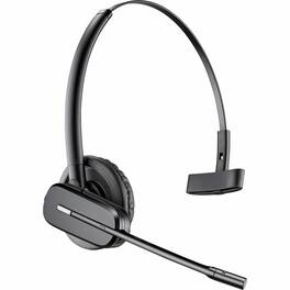 HP - Poly CS540 Top with Headband and Earloops - Mono - Wireless - DECT 6.0 - Earbud, On-ear - Monaural - In-ear - Black