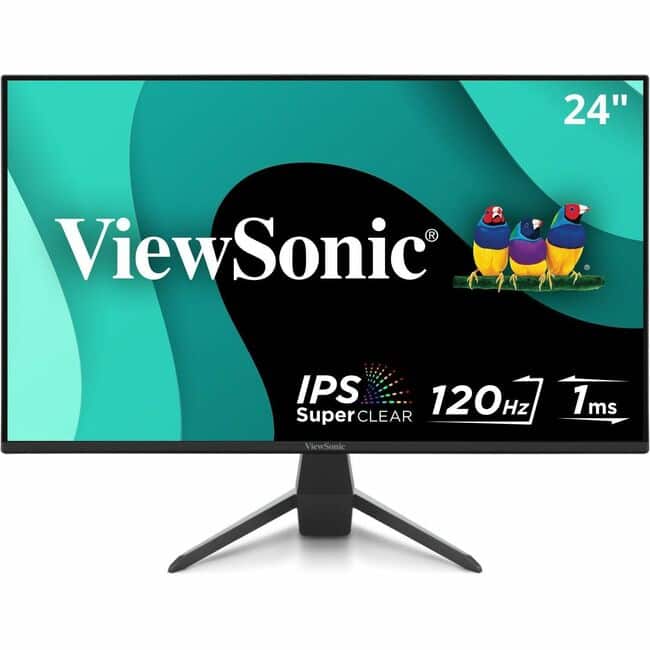 ViewSonic - VX2470-MHD 24 Inch 1080p IPS Monitor with 120Hz, 1ms, Variable Refresh Rate, Eye Care, HDMI, VGA and - Unknown