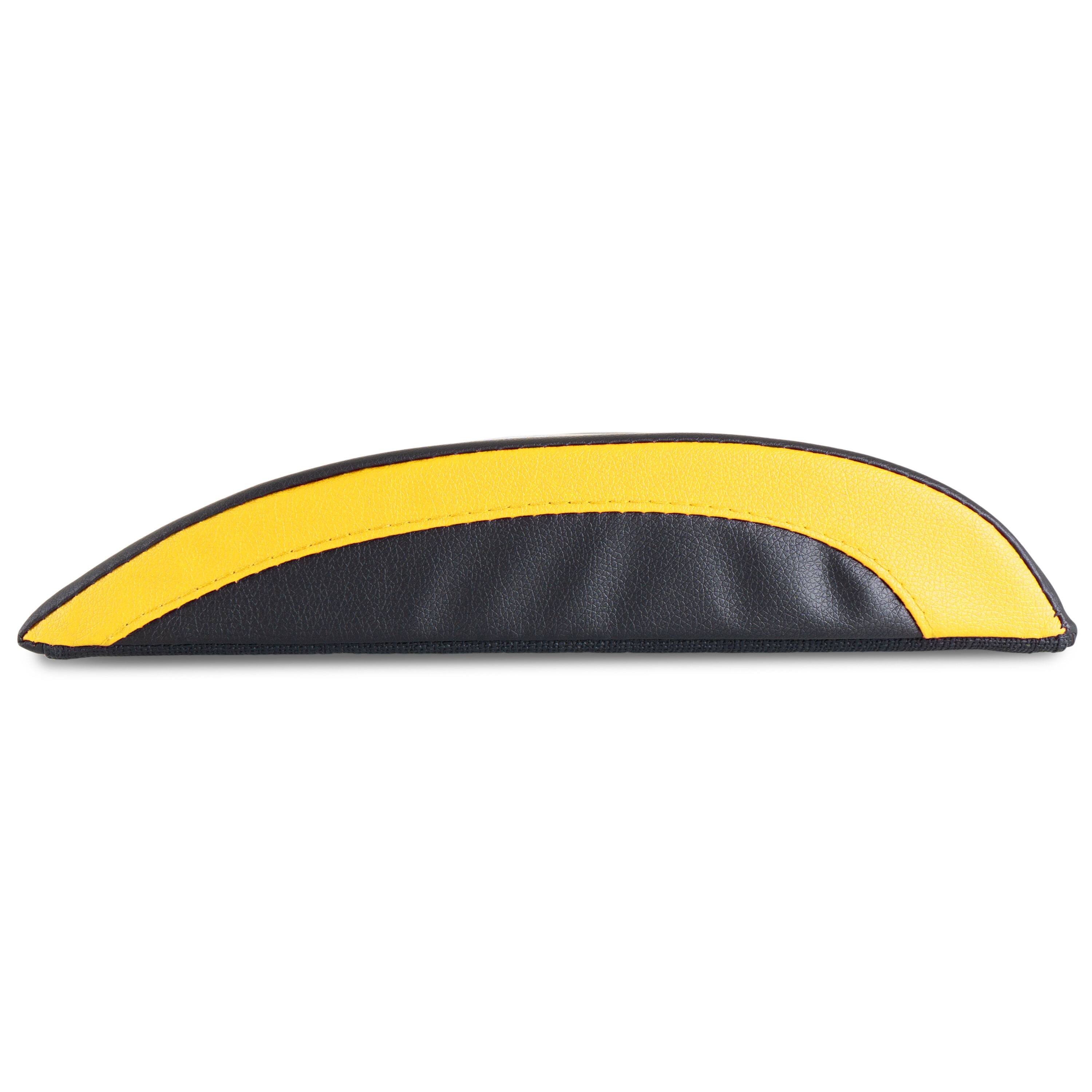 Left. ProsourceFit - ProsourceFit Abdominal Mat - Black/Yellow.