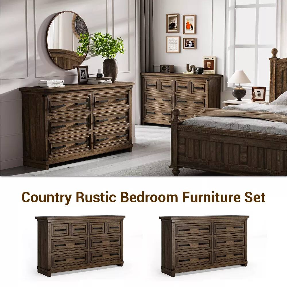Country Rustic Bedroom Furniture Set