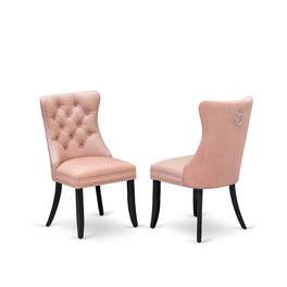 East West Furniture - Parson Dining Chairs - Black