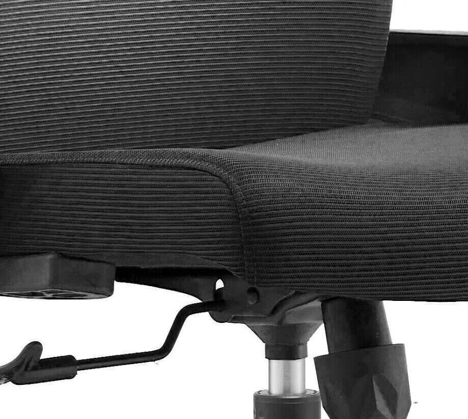 Back. LeisureMod - Brio Office Chair Ergonomic Lumbar Support Computer Chair Adjustable Desk Chair with 360 Degree Swivel and Tilt - Black.