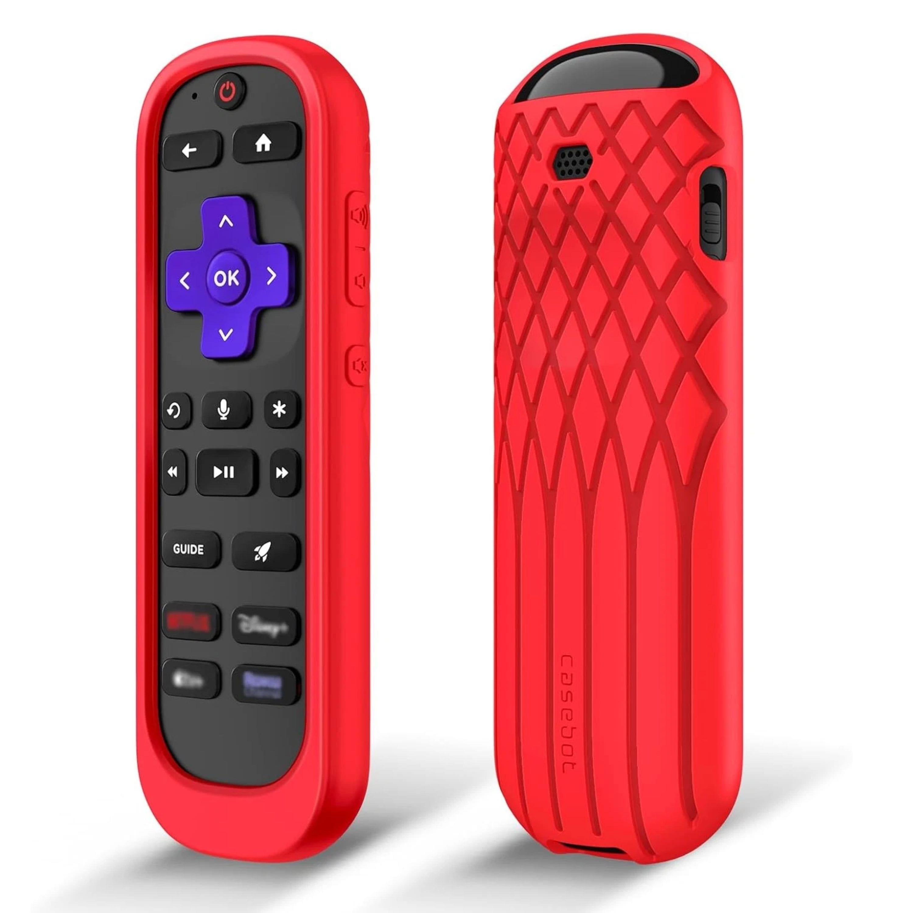 Kitcheniva - Anti Slip Shockproof Silicone Case For Roku Voice Remote Pro (2nd Edition) Red - Red