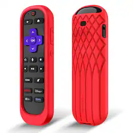 Kitcheniva - Anti Slip Shockproof Silicone Case For Roku Voice Remote Pro (2nd Edition) Red - Red