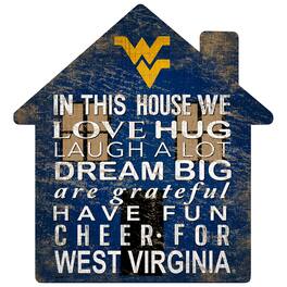 Fan Creations - West Virginia Mountaineers 12'' Team House Sign - Multicolor