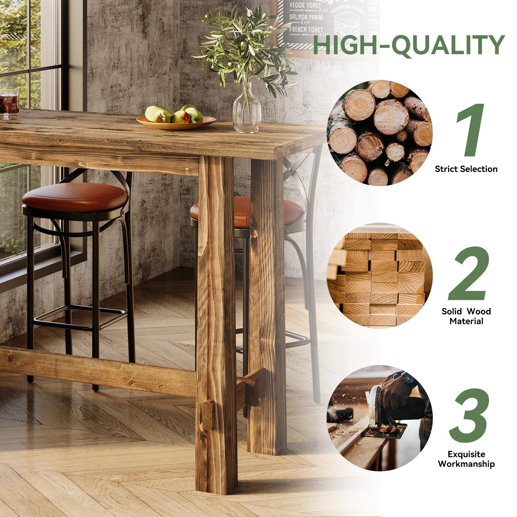 HIGH-QUALITY

1 Strict Selection
2 Solid Wood Material
3 Exquisite Workmanship