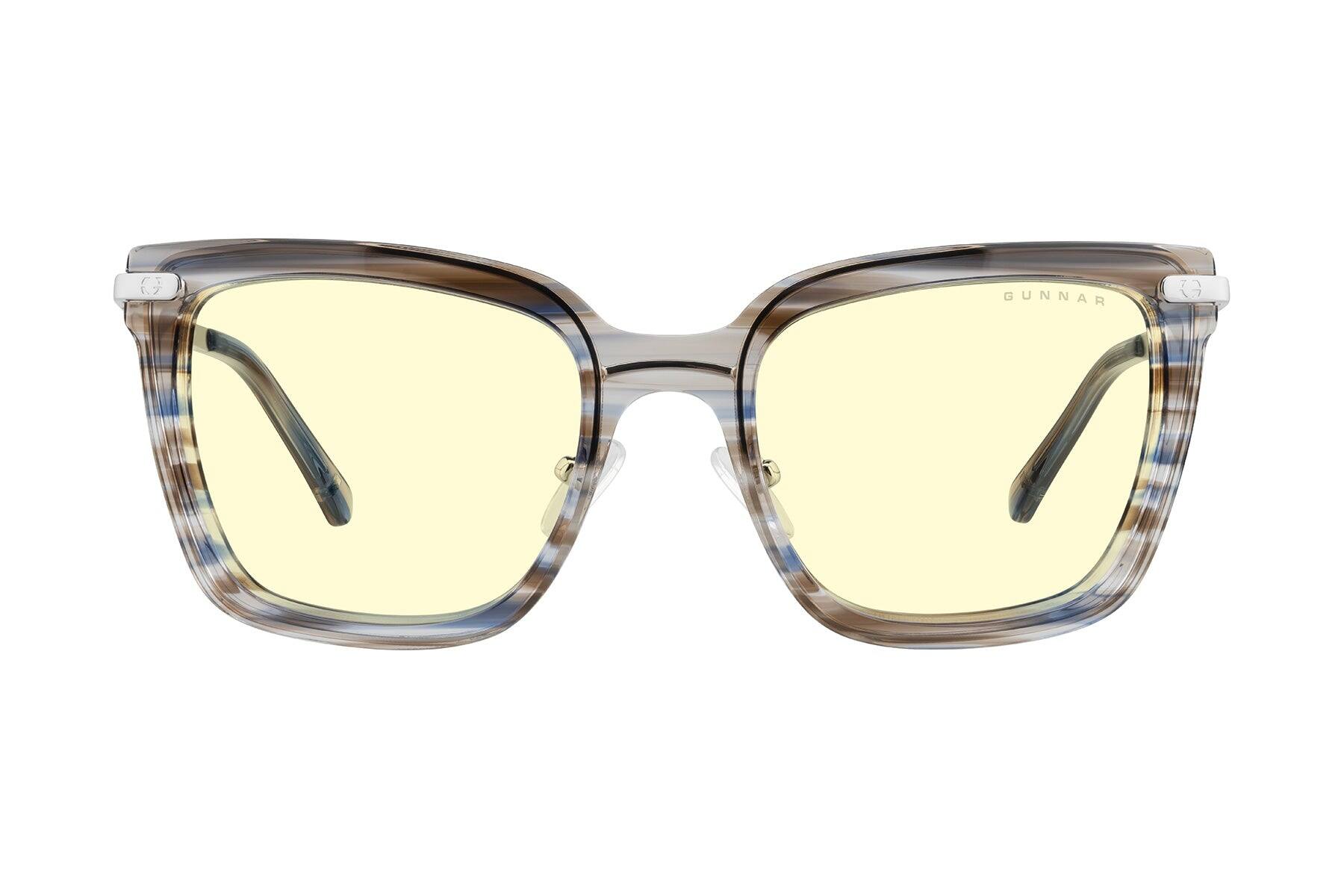 Alt View 4. GUNNAR - GUNNAR Womens Computer Glasses  -  Kaia, Blue/Ribbon, Amber Lens - Blue Light Blocking, Releive Dry Eye, Anti Glare - Blue Ribbon.