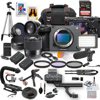 PHOTO EDITOR
VIDEO EDITOR
SanDisk Extreme PRO 200 MB/s 128 GB
E-mount
Full-Frame
30mm f/1.4 DC DN
SONY
SONY
SONY
Cardinal Camera