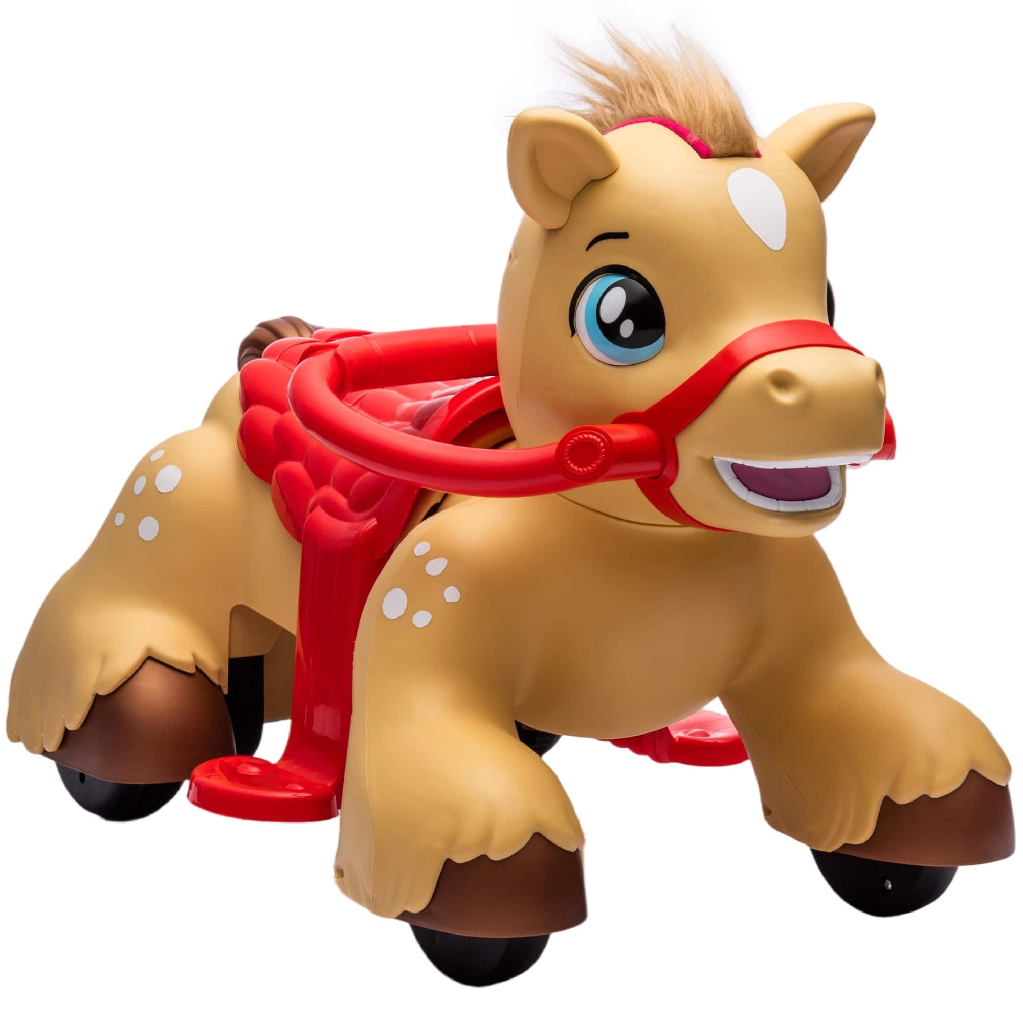 Qaba - On Horse Toy, 12V Battery Powered Ride on Toy with Carrot Toy, Comb and Sound - Brown price history on PriceWatchPro