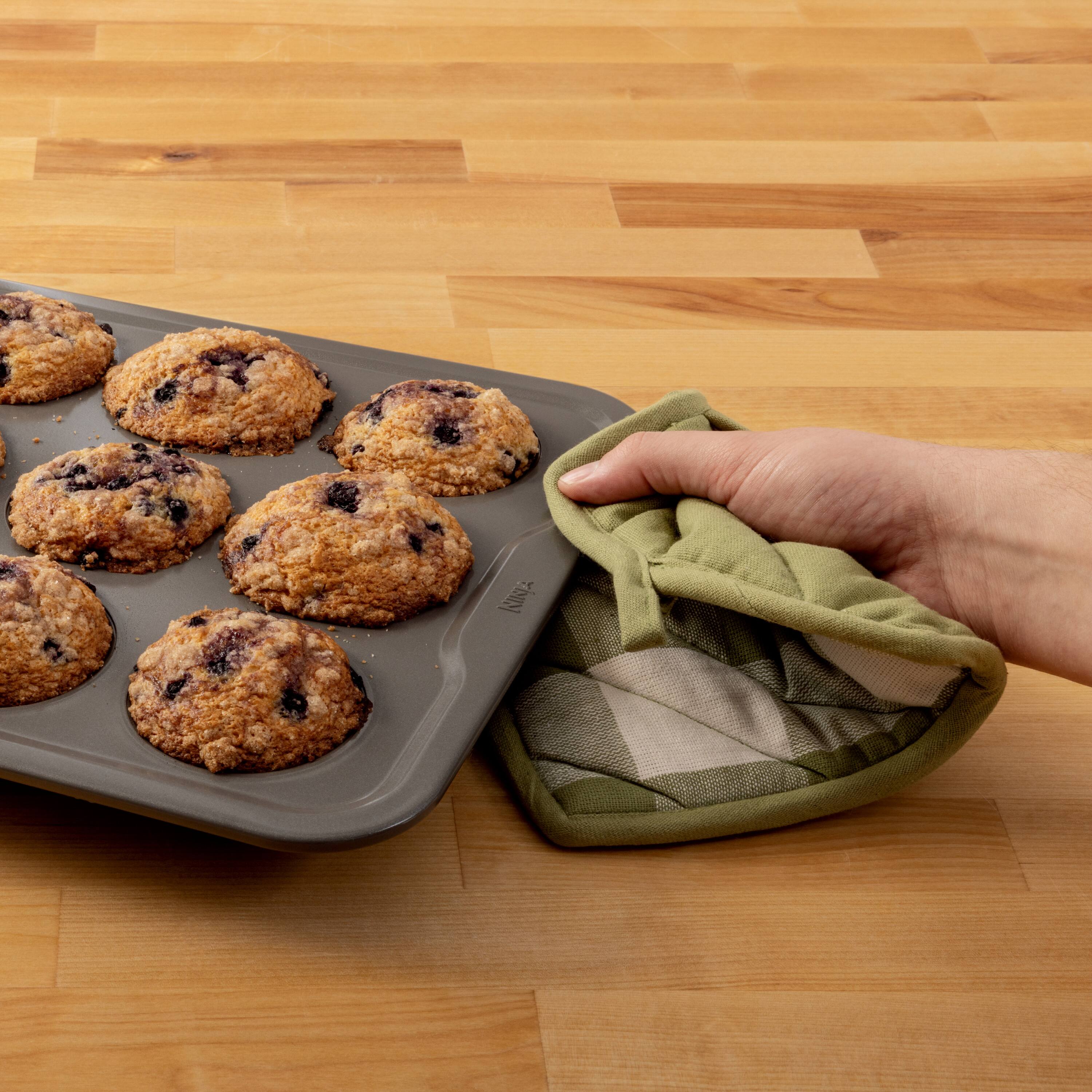 Alt View 2. Ninja - Ninja NeverStick Essential 12-Cup Muffin Pan - Grey.