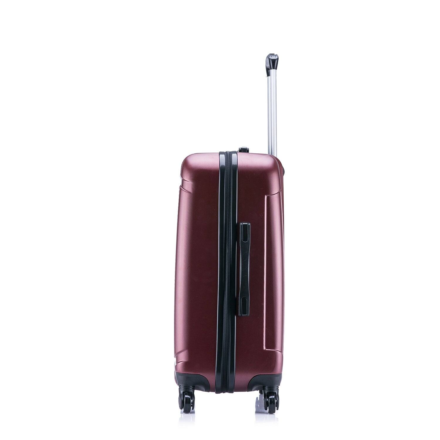 Alt View 3. InUSA - Pilot lightweight hardside spinner luggage 28" - WINE.