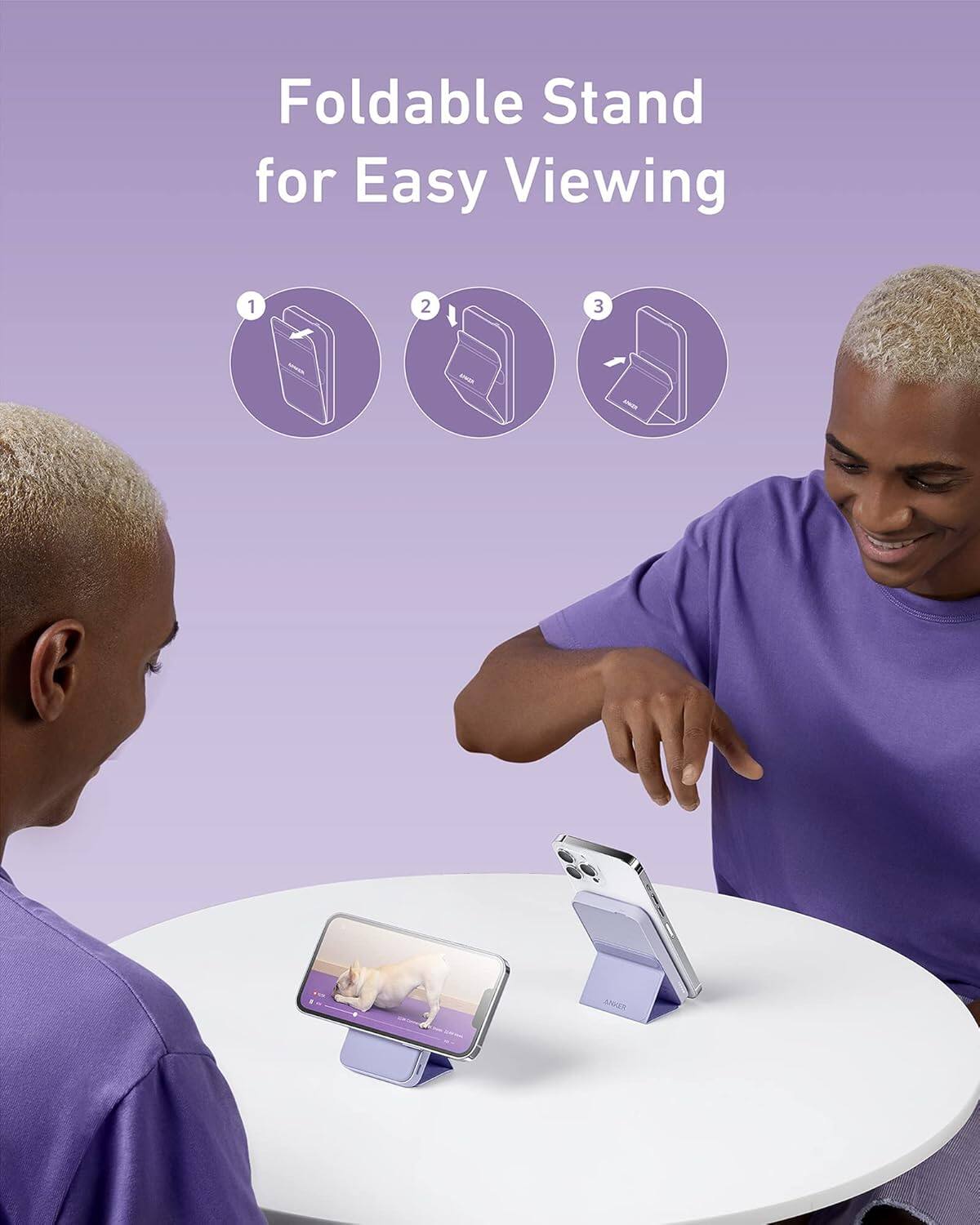 Foldable Stand for Easy Viewing

1 2 3