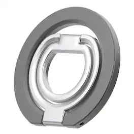 UUCOVER - Magnetic Ring Holder Dual-Side Magnets Gym Phone Ring Grip Rotating Kickstand Compatible with MagSafe Magnetic Car Mount - Gray