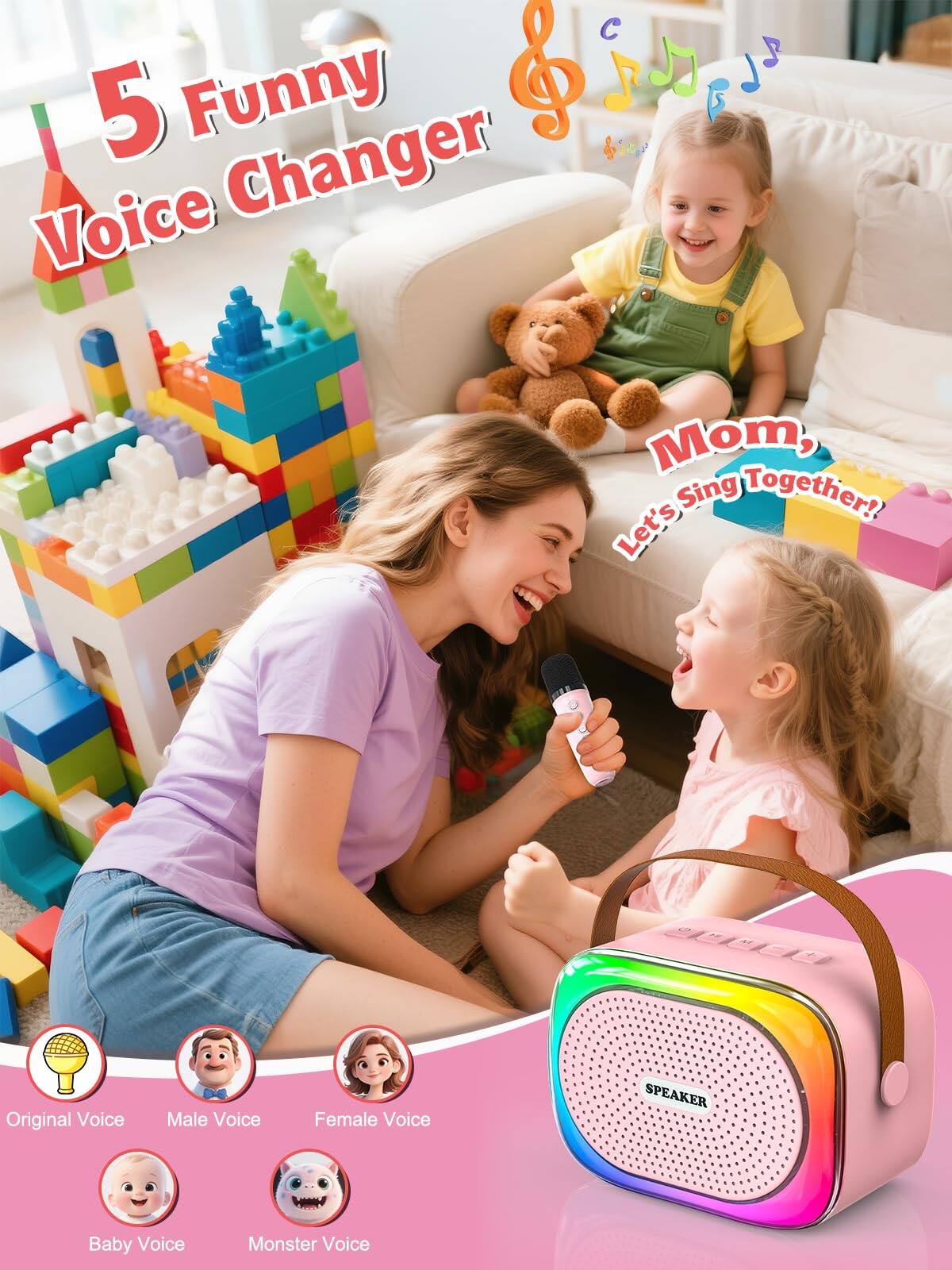 5 Funny Voice Changer

Mom, Let's Sing Together!

Original Voice
Male Voice
Female Voice
Baby Voice
Monster Voice

SPEAKER