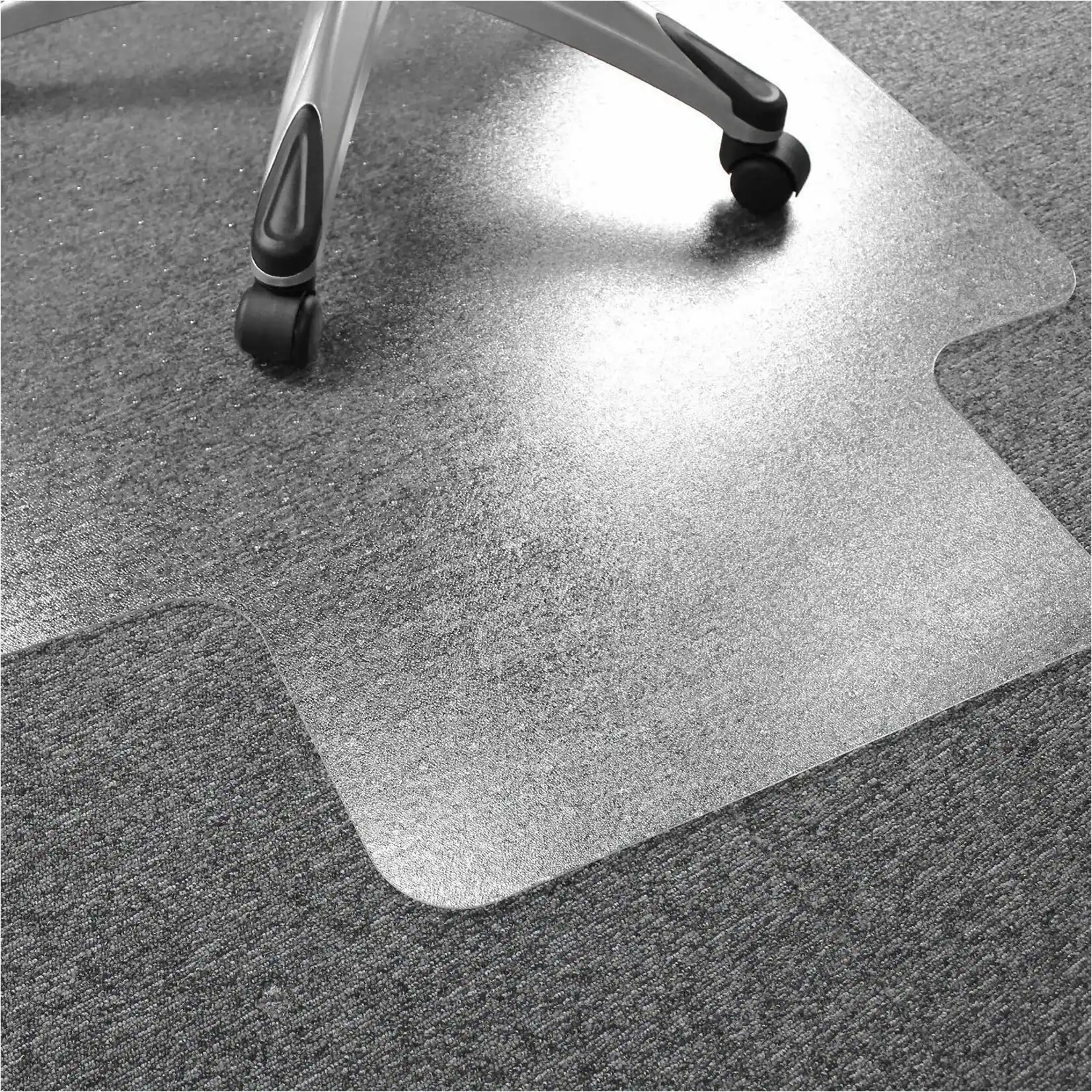 Alt View 17. Floortex - Ultimat Polycarbonate Lipped Chair Mat for Carpets over 1/2'' - 48'' x 60'' - Clear.