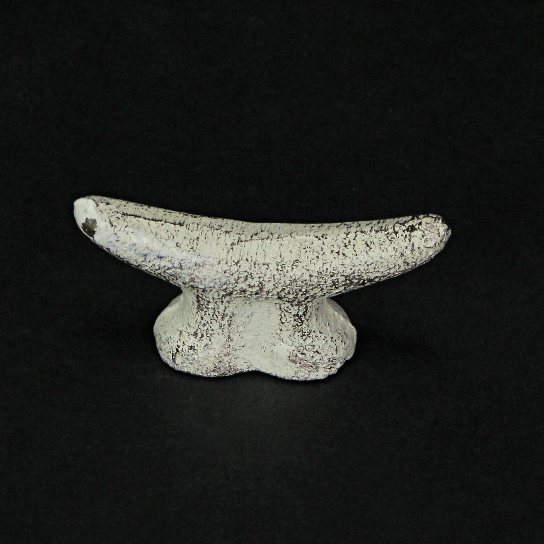 Alt View 5. Zeckos - 2.5 In Cast Iron White Nautical Cleat Drawer Pulls Cabinet Knobs Set of 6 - Off-white.