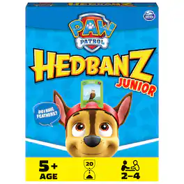 SpinMaster Games - Hedbanz Junior PAW Patrol Picture Guessing Game for Kids & Family, 2-4 Players, Ages 5+