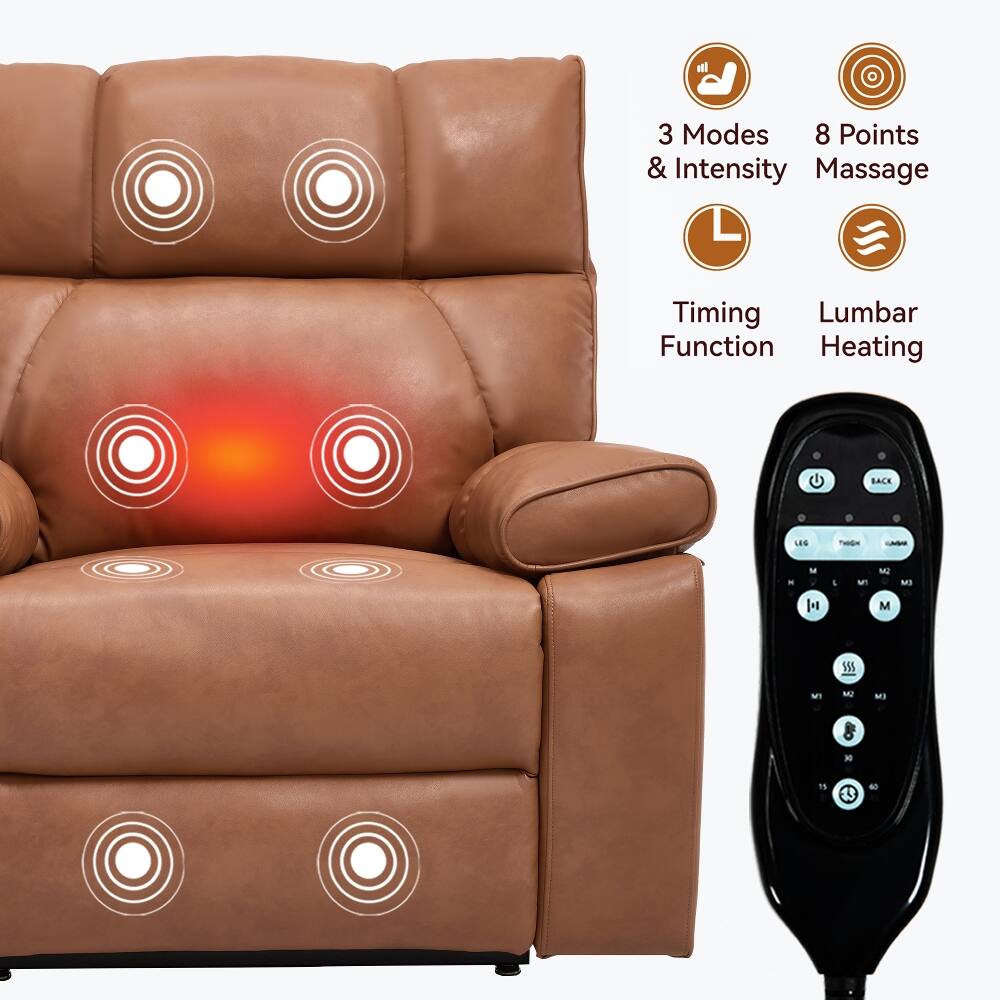 3 Modes & Intensity Massage  
8 Points  
Timing Function  
Lumbar Heating  

BACK  
LEG  
PHIGH  

M3  
M2  
M1  

10  
11  
40