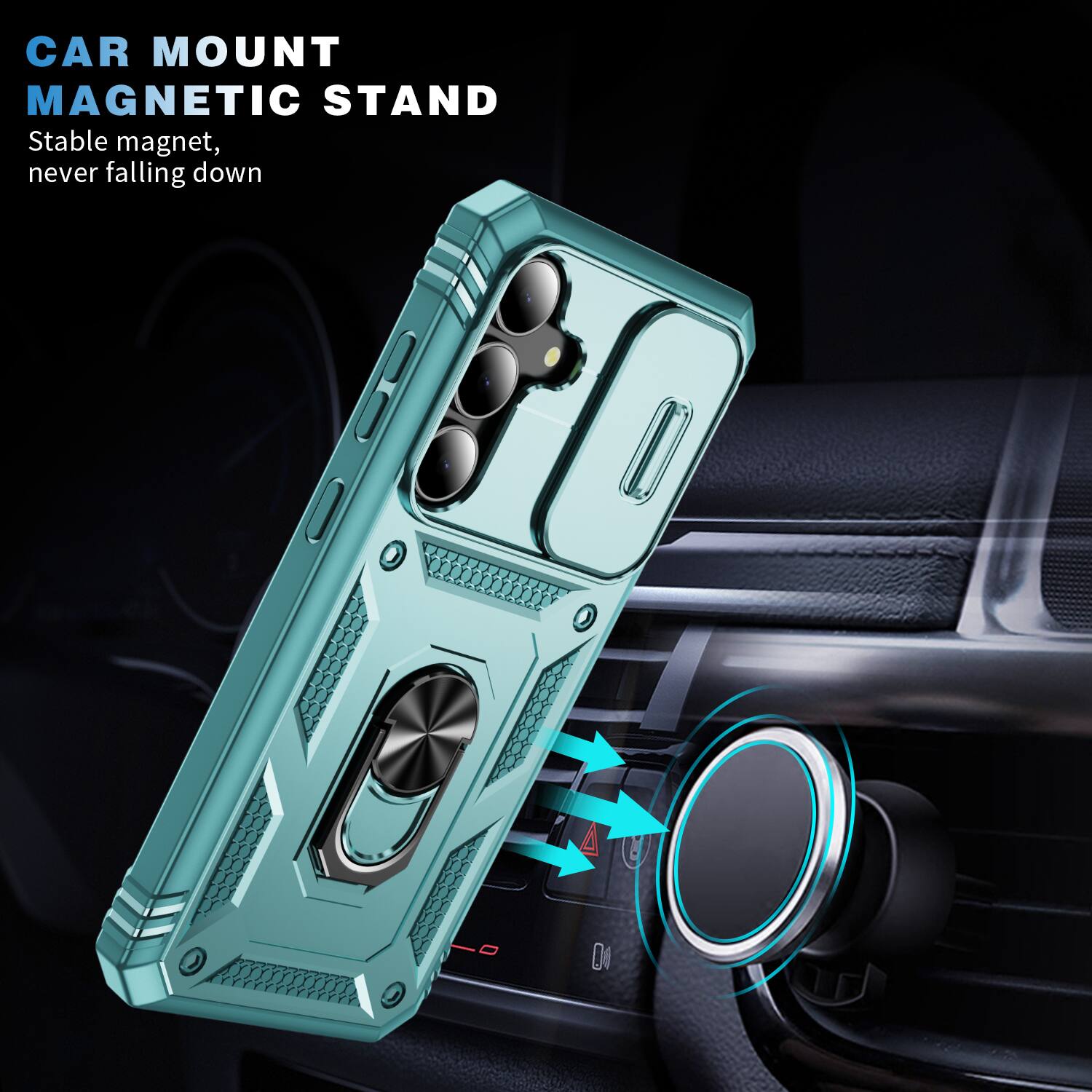 CAR MOUNT MAGNETIC STAND  
Stable magnet, never falling down