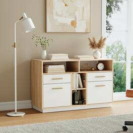 ModernMate - Wood Filing Cabinet for Home Office with Lock