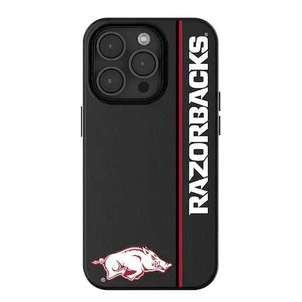 Front. Keyscaper - Arkansas Razorbacks iPhone Magnetic Bump Case - 16 - Black.