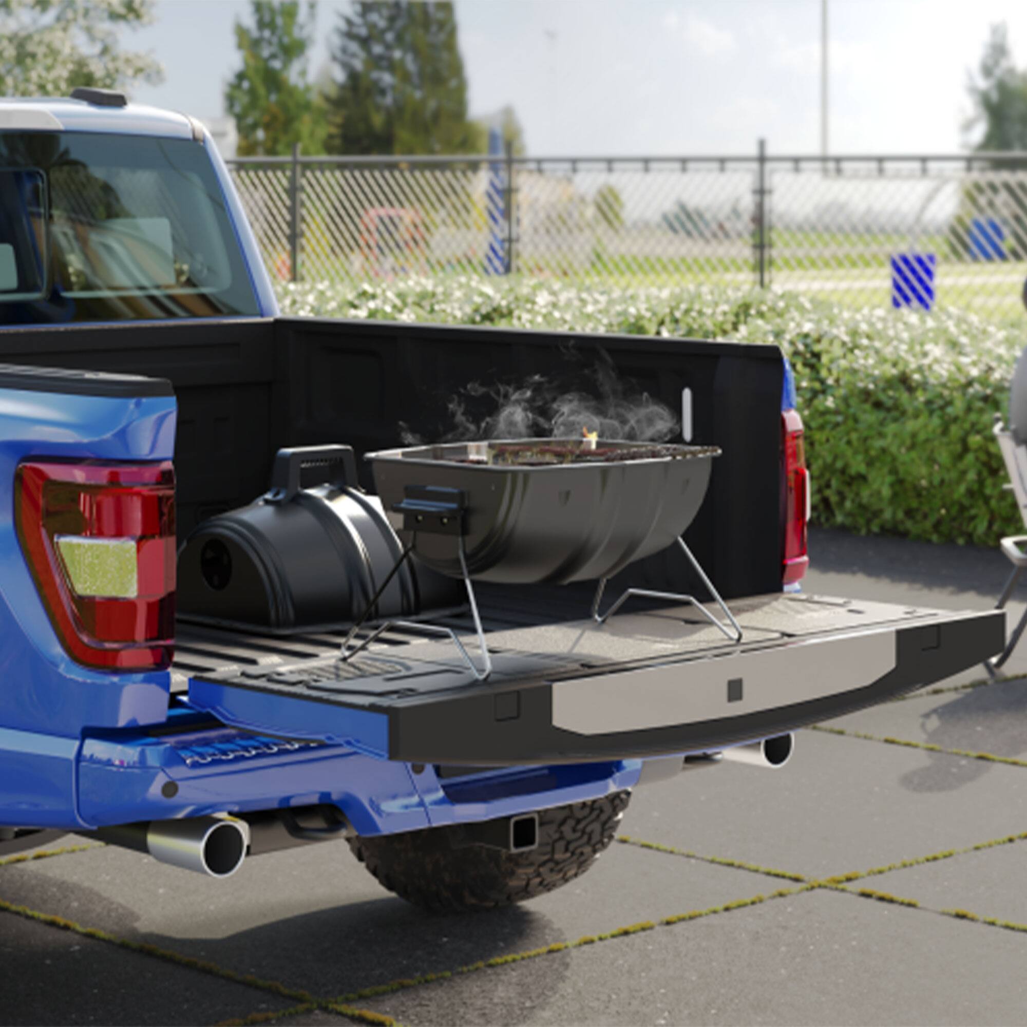 Alt View 2. Americana Grills - Americana Grills Keg A Que Charcoal BBQ Portable Grill, 186 Square Inch, Black - Black.