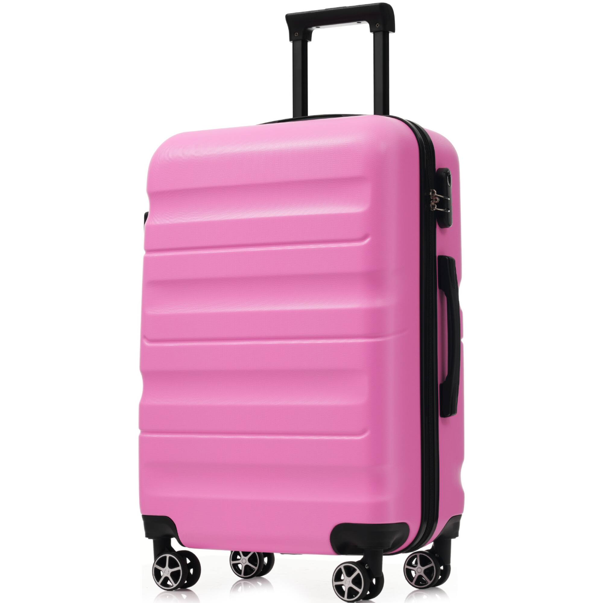 Alt View 7. ELEMENT ACE - Complete Hardshell ABS Luggage Set with Dual Spinner Wheels for Travel and Business Trips - Lightweight - Pink.