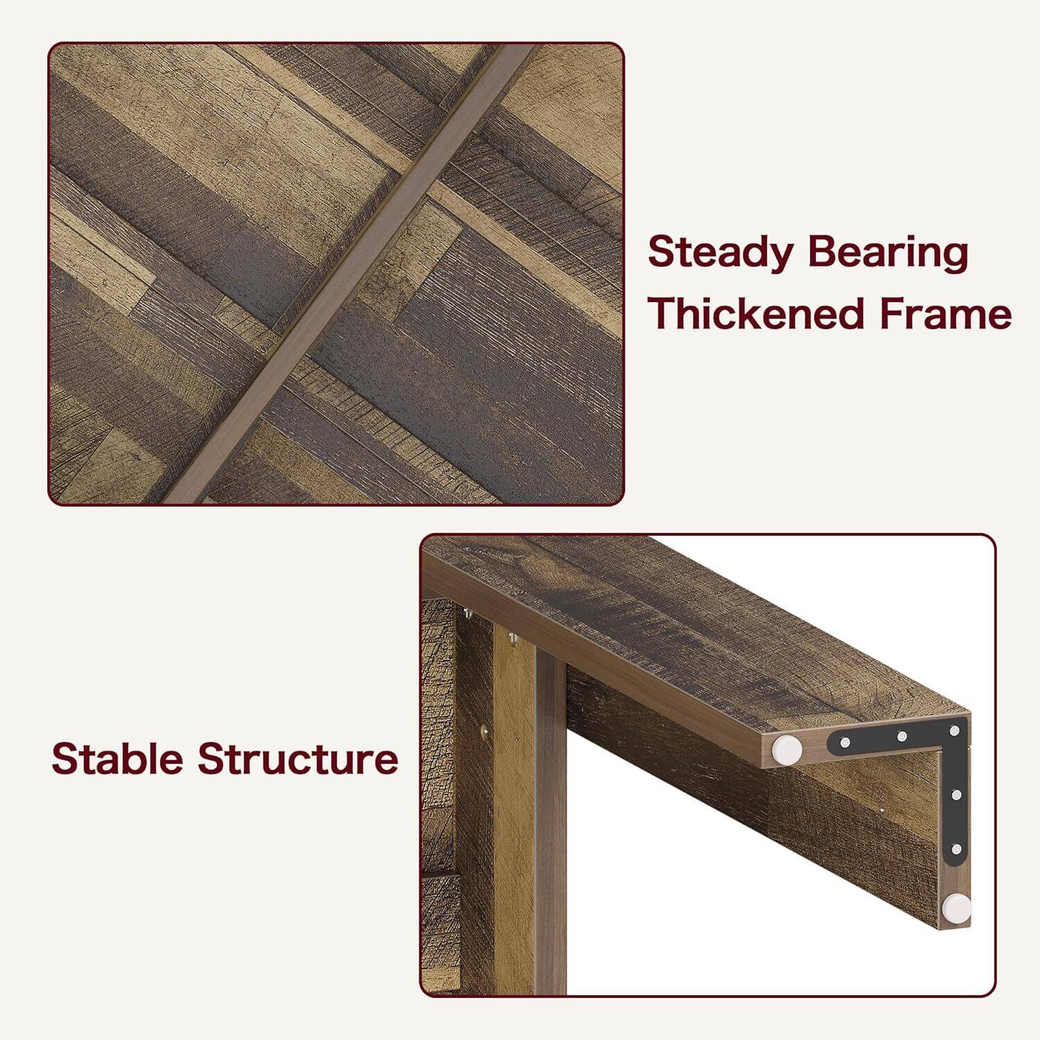 Steady Bearing  
Thickened Frame  

Stable Structure