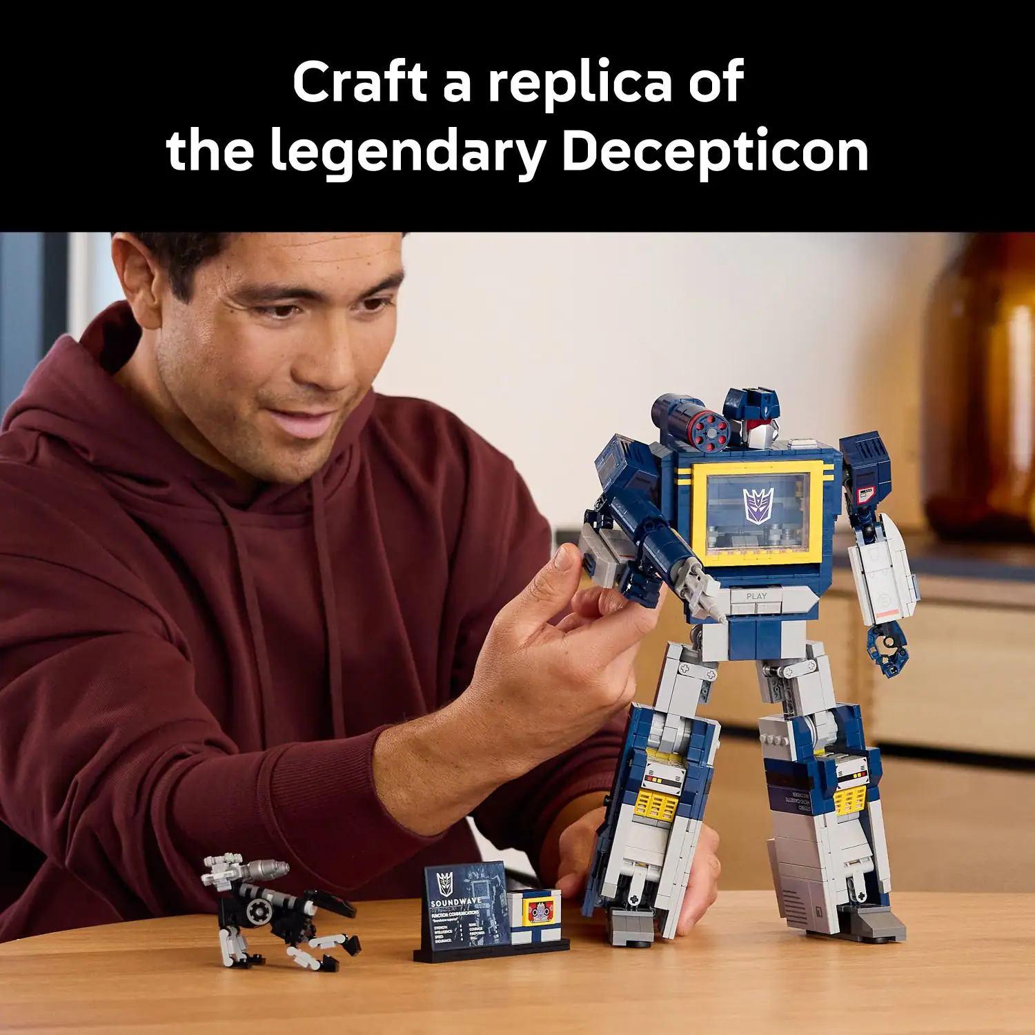 Craft a replica of the legendary Decepticon