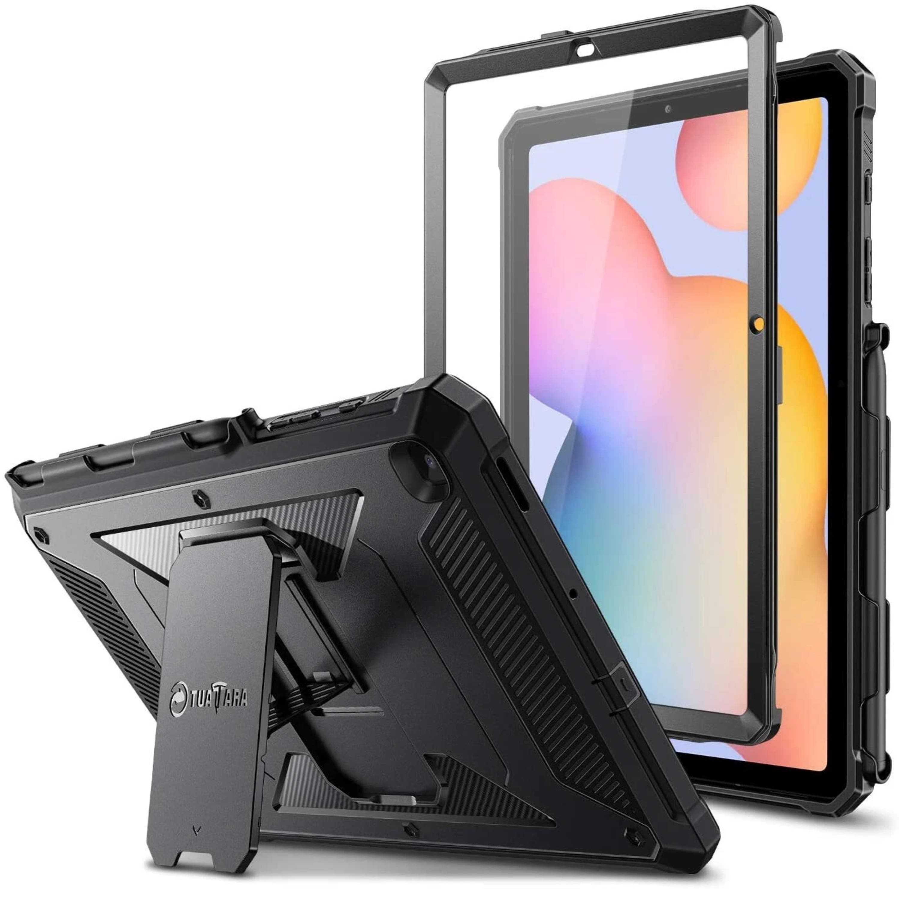 Kitcheniva - Shockproof Kickstand Case For Samsung Galaxy Tab S6 Lite 10.4 Inch - Black