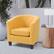 Left. CorLiving - Elwood Tub Chair - Yellow.