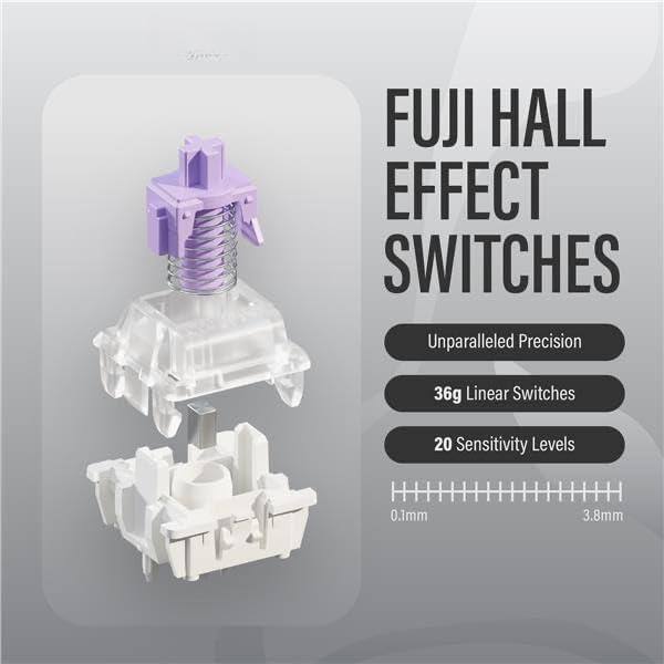 FUJI HALL EFFECT SWITCHES

- Unparalleled Precision
- 36g Linear Switches
- 20 Sensitivity Levels
- 0.1mm to 3.8mm