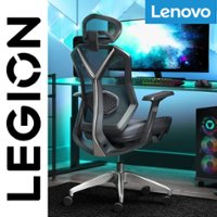 Lenovo - Legion Mesh Gaming Chair - Space Gray - Front_Zoom