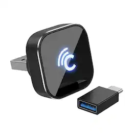 Creative Audio - CarPlay/Android Auto Wired to Wireless Adapter - Black/Gray