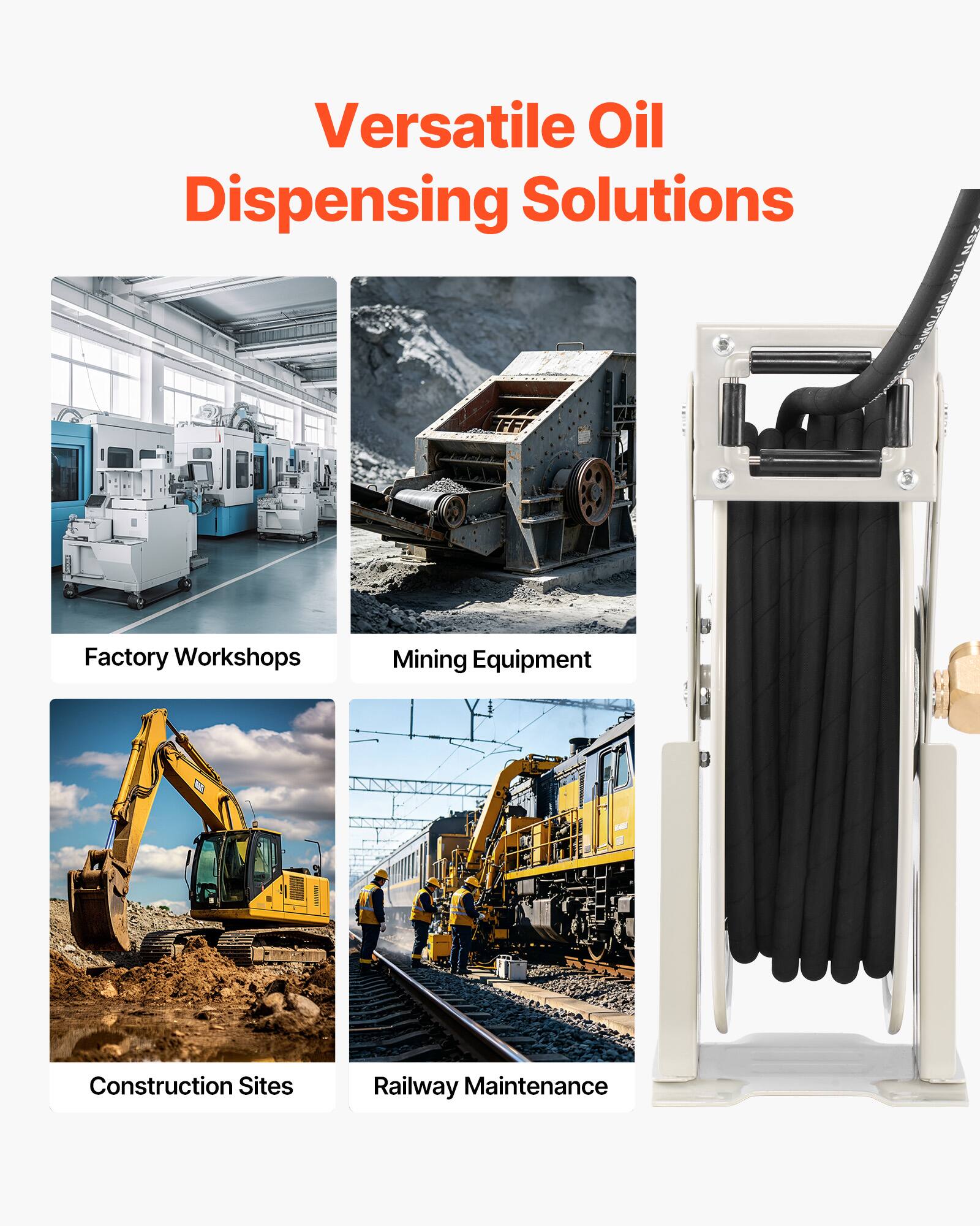 Versatile Oil Dispensing Solutions

Factory Workshops
Mining Equipment
Construction Sites
Railway Maintenance