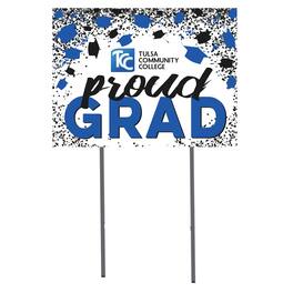 Jardine - Tulsa Community College 18'' x 24'' Grad Yard Sign - White