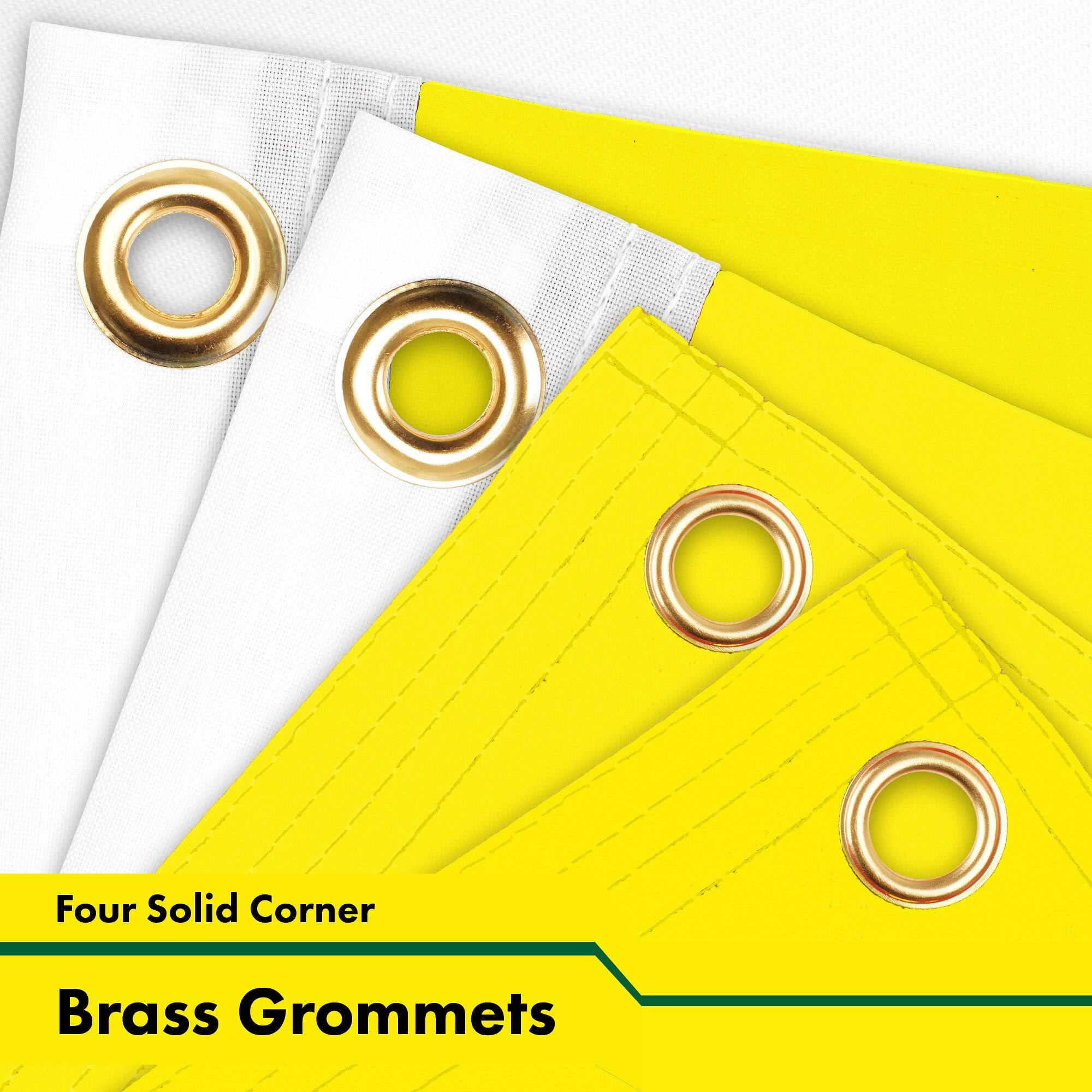Four Solid Corner Brass Grommets